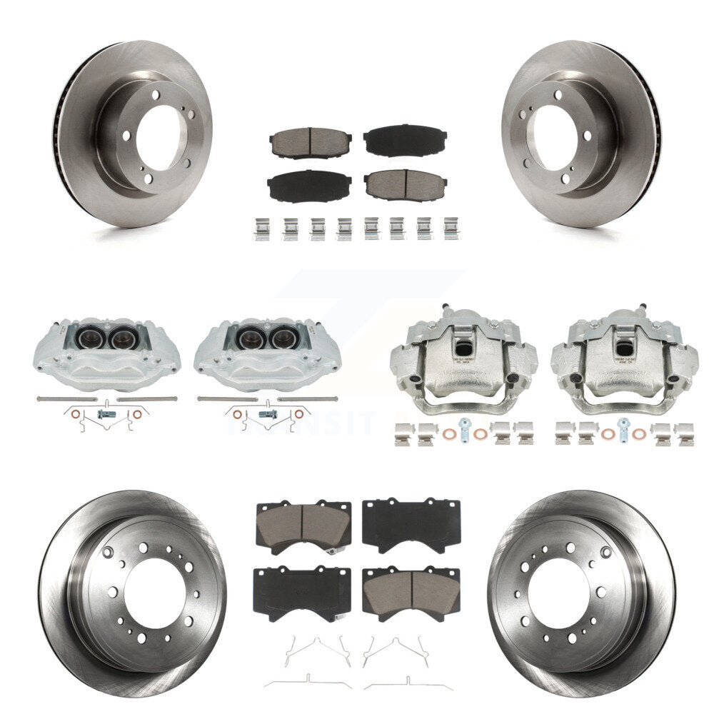 Kit de Rotor d'étrier de frein avant et arrière et plaquettes en céramique (10 pièces) pour Lexus LX570 Toyot