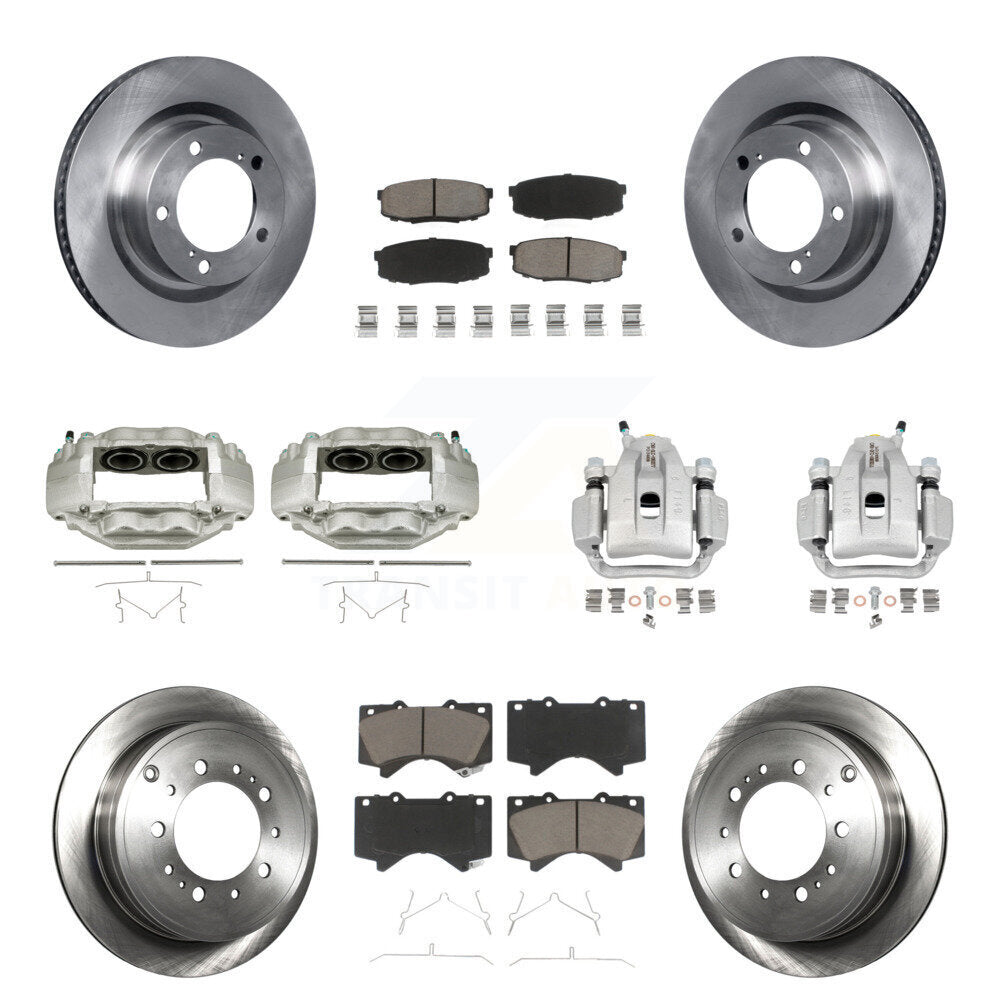 Kit de plaquettes en céramique pour Rotors d'étrier de frein avant et arrière (10 pièces) pour Toyota Tundra Sequoi
