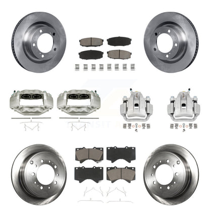 Kit de plaquettes en céramique pour Rotors d'étrier de frein avant et arrière (10 pièces) pour Toyota Tundra Sequoi