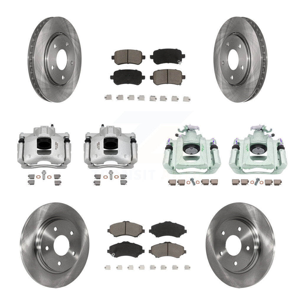 Kit de plaquettes en céramique pour Rotors d'étrier de frein avant et arrière (10 pièces) pour Dodge Grand Caravan