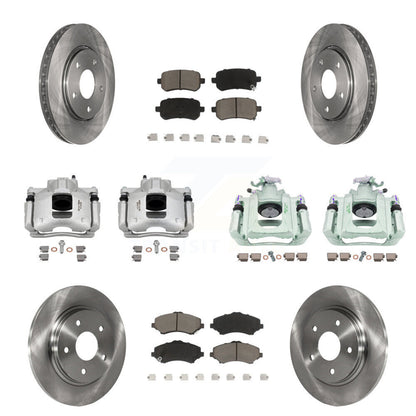 Kit de plaquettes en céramique pour Rotors d'étrier de frein avant et arrière (10 pièces) pour Dodge Grand Caravan