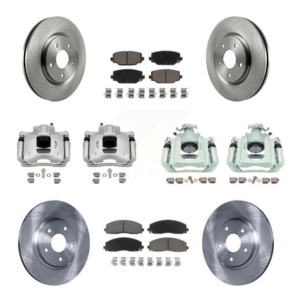 Kit de rotors d'étrier de frein à disque avant et arrière et plaquettes en céramique (10 pièces) pour Ram C/V