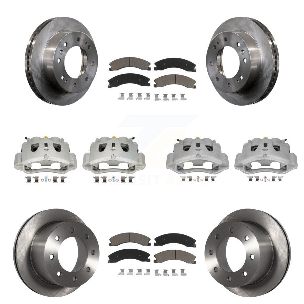 Kit de rotor d'étrier de frein avant et arrière et plaquettes en céramique (10 pièces) pour GMC Sierra 3500 H