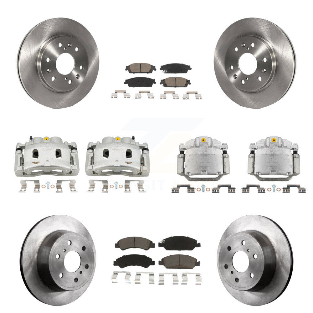 Kit de plaquettes en céramique pour Rotors d'étrier de frein avant et arrière (10 pièces) pour GMC Sierra 1500 Taho