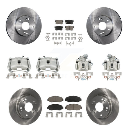 Kit de rotors d'étrier de frein à disque avant et arrière et plaquettes en céramique (10 pièces) pour Acura CSX