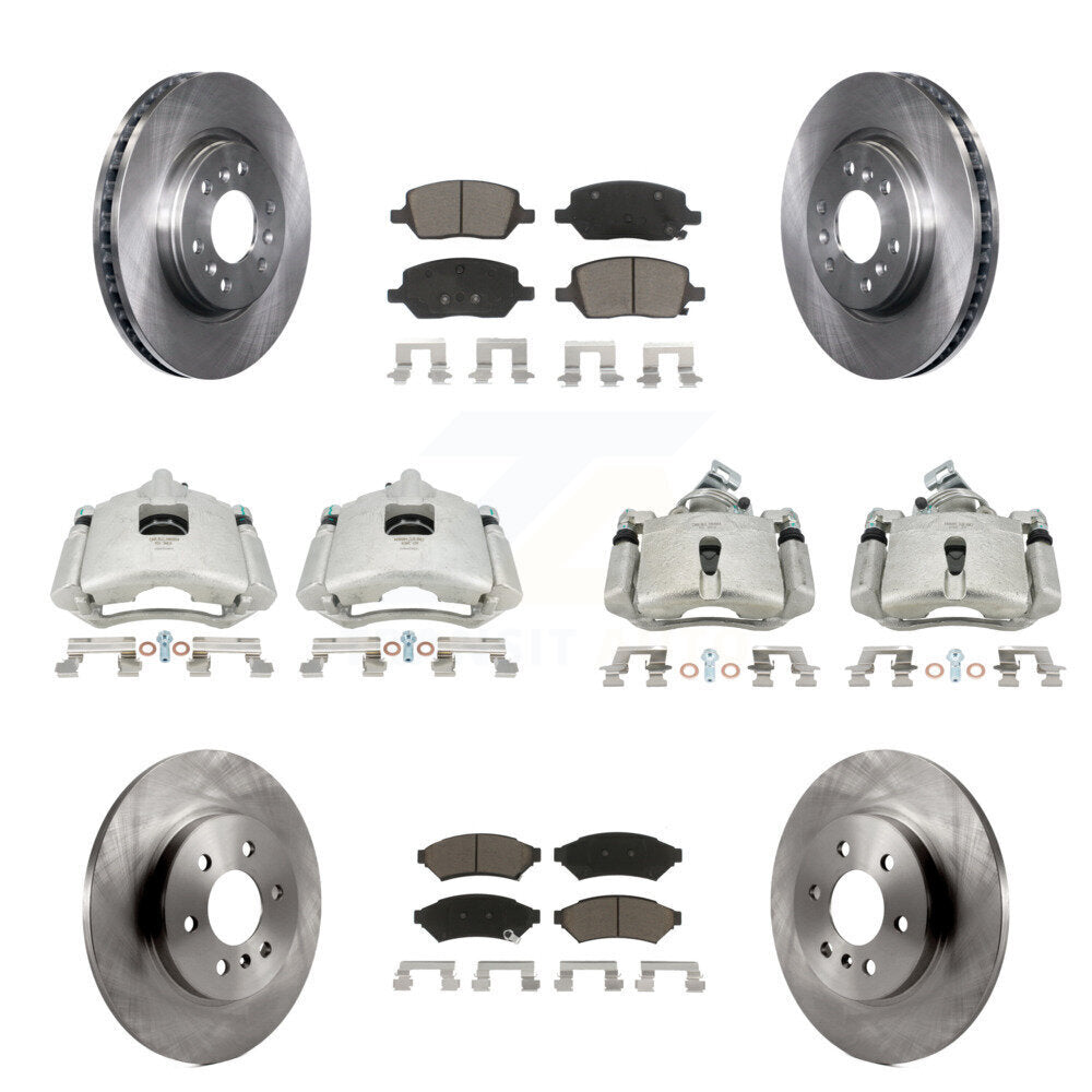 Kit de plaquettes en céramique pour rotors d'étrier de frein avant et arrière (10 pièces) pour Pontiac Montana Buic