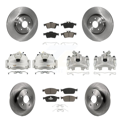 Kit de rotors d'étrier de frein avant et arrière et plaquettes en céramique (10 pièces) pour Ford Focus S 13-18