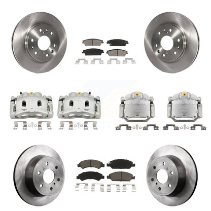 Rotor d'étrier de frein avant et arrière et Kit de plaquettes en céramique (10 pièces) pour Chevrolet GMC Sierr