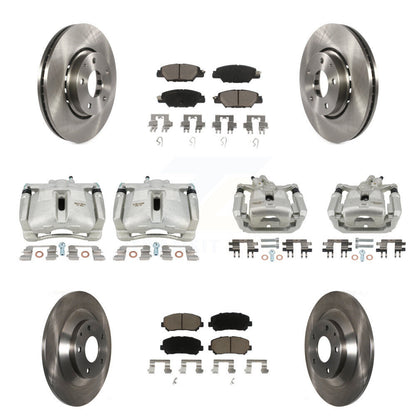 Kit de rotors d'étrier de frein à disque avant et arrière et plaquettes en céramique (10 pièces) pour Mazda CX-5