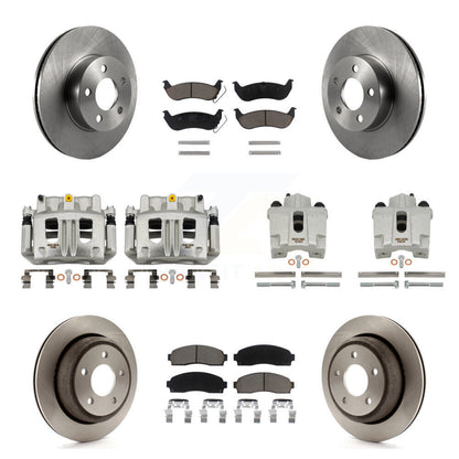 Kit de plaquettes en céramique pour rotors d'étrier de frein avant et arrière (10 pièces) pour Ford Ranger 4W 10-11