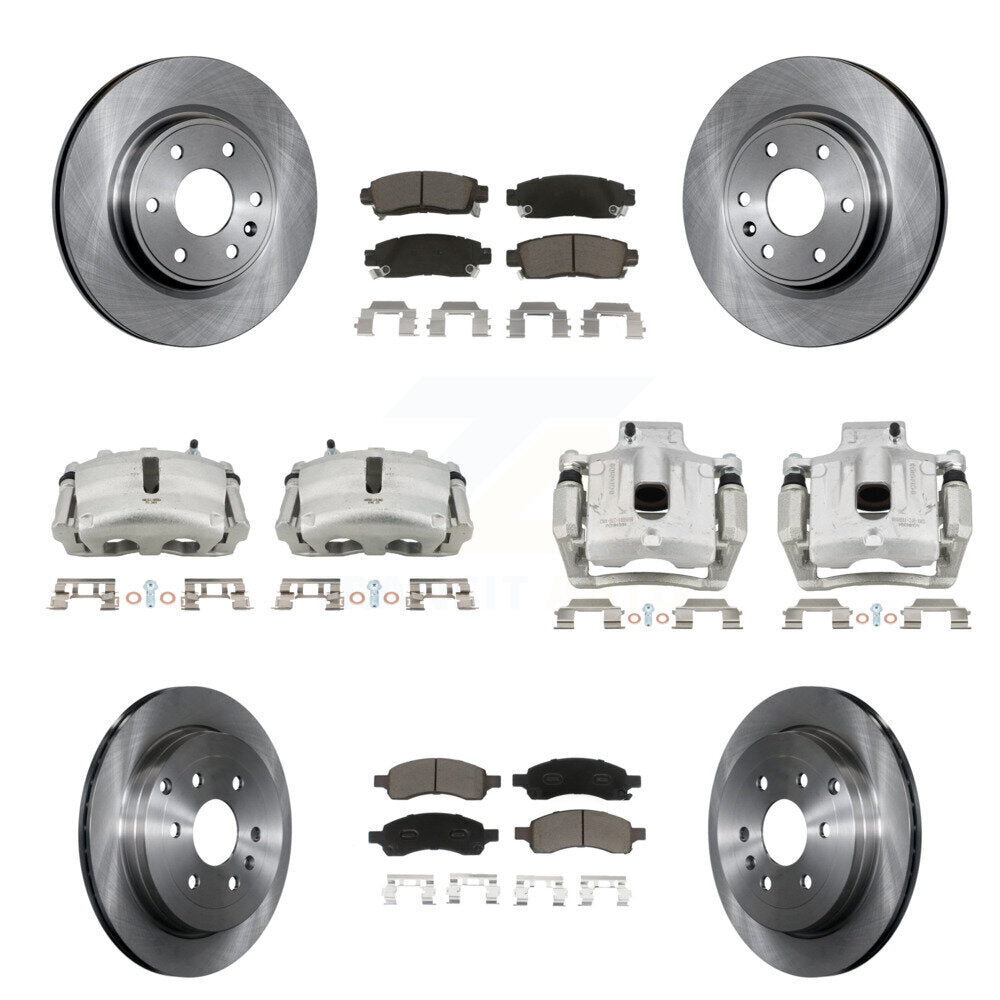Kit de plaquettes en céramique pour Rotors d'étrier de frein à disque avant et arrière (10 pièces) pour GMC Acadia Buic