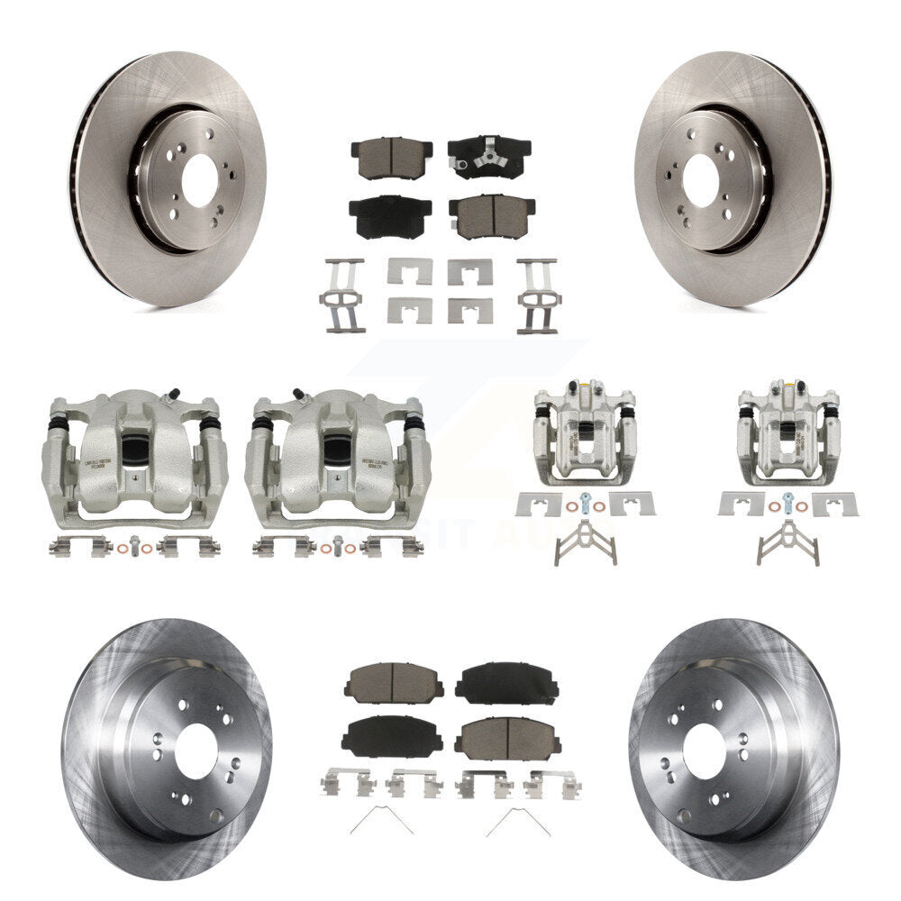 Kit de rotors d'étrier de frein avant et arrière et plaquettes en céramique (10 pièces) pour Acura RD 2016-2018