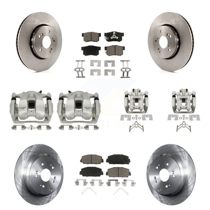 Kit de rotors d'étrier de frein avant et arrière et plaquettes en céramique (10 pièces) pour Acura RD 2016-2018