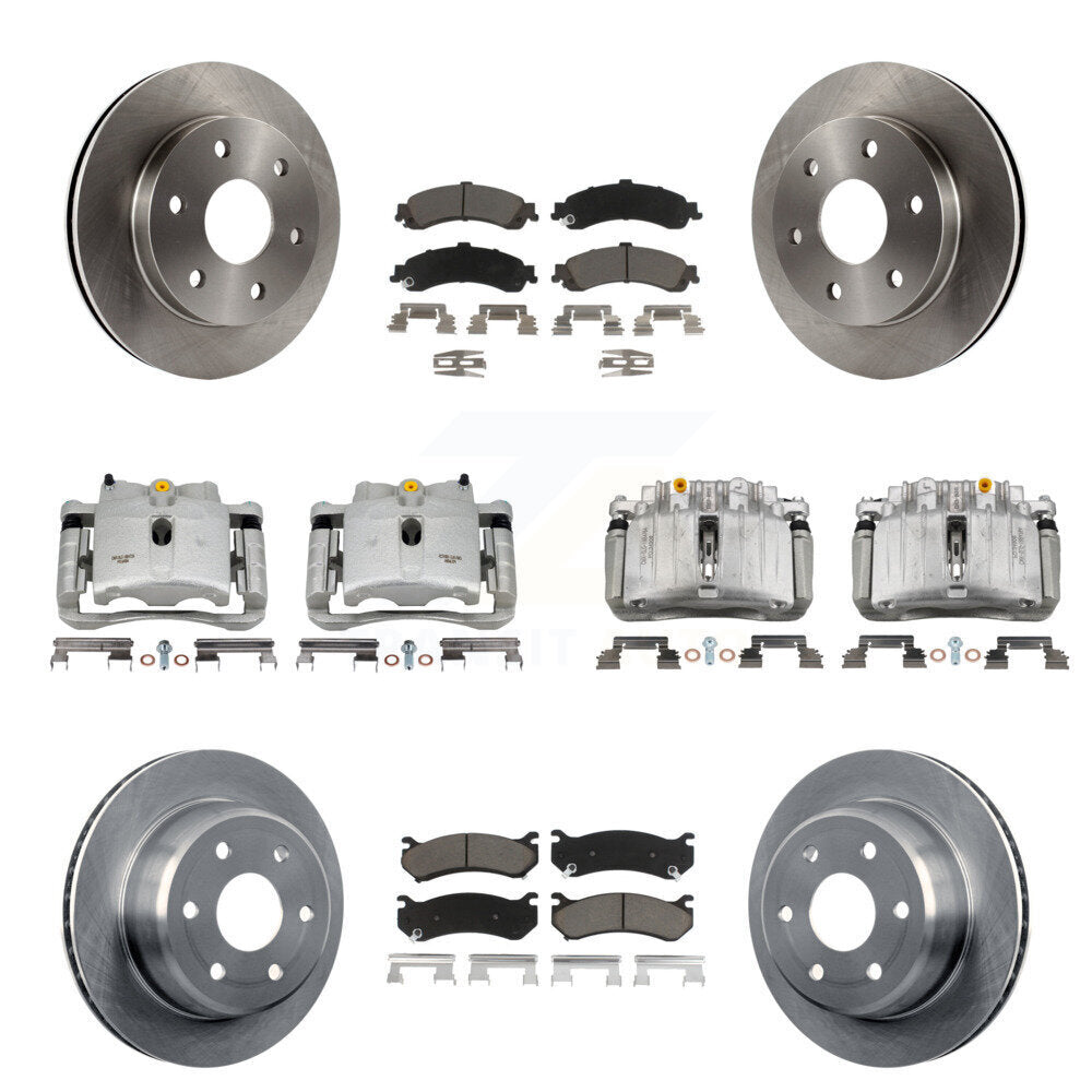 Kit de plaquettes en céramique pour Rotor d'étrier de frein avant et arrière (10 pièces) pour Chevrolet Silverado X