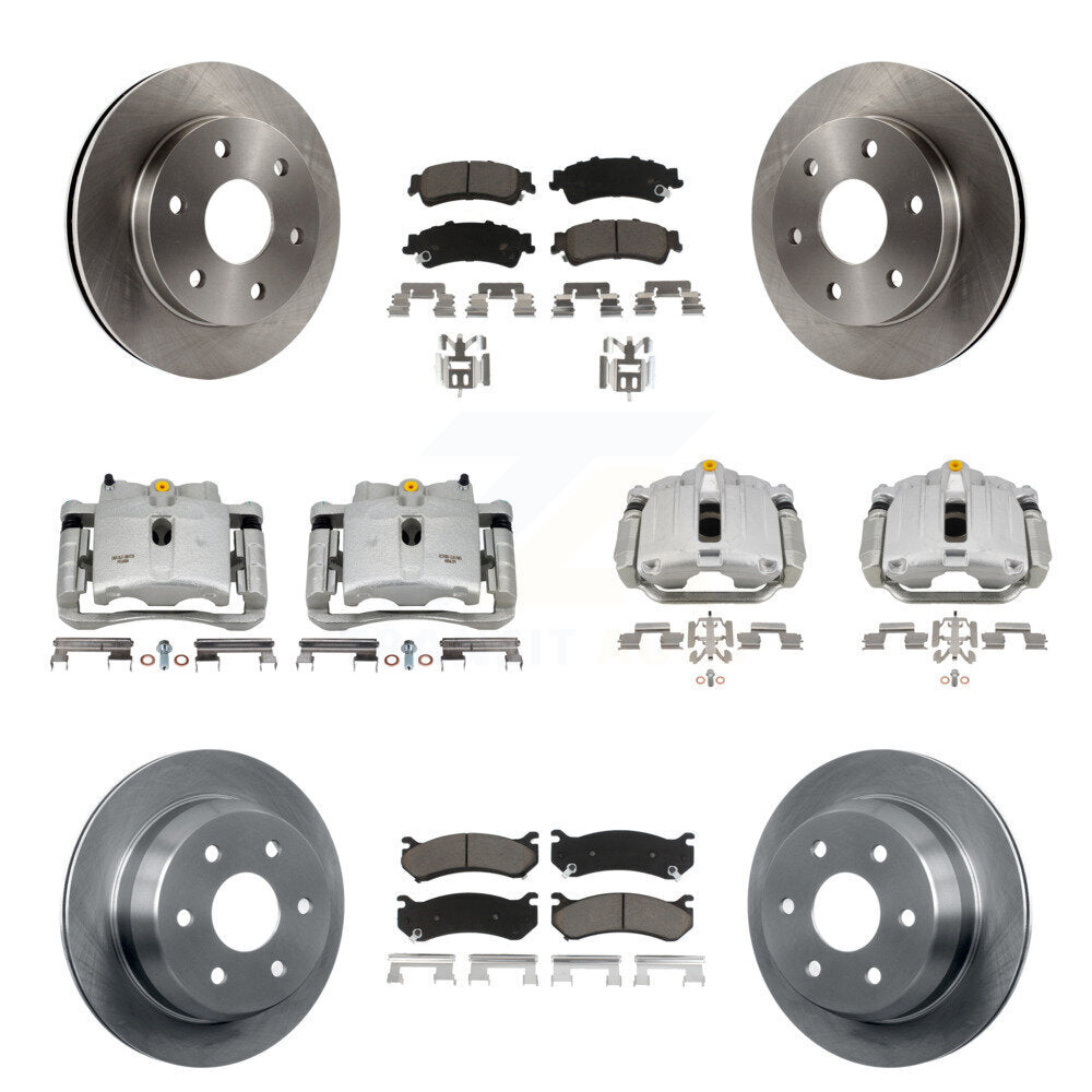 Kit de plaquettes en céramique pour Rotors d'étrier de frein avant et arrière (10 pièces) pour Chevrolet GMC 1500 X