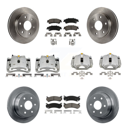 Kit de plaquettes en céramique pour Rotors d'étrier de frein avant et arrière (10 pièces) pour Chevrolet GMC 1500 X
