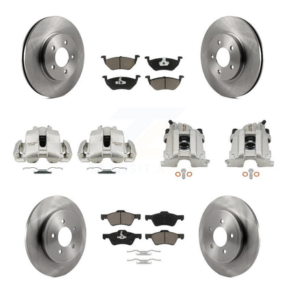 Rotor d'étrier de frein à disque avant et arrière et Kit de plaquettes en céramique (10 pièces) pour Mercury Marine