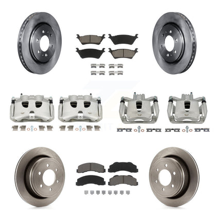 Kit de rotors d'étrier de frein à disque avant et arrière et plaquettes en céramique (10 pièces) pour Ford F-150