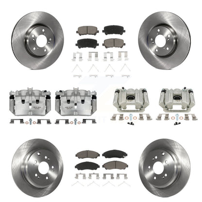 Rotor d'étrier de frein à disque avant et arrière et Kit de plaquettes en céramique (10 pièces) pour Acura MDX ZD