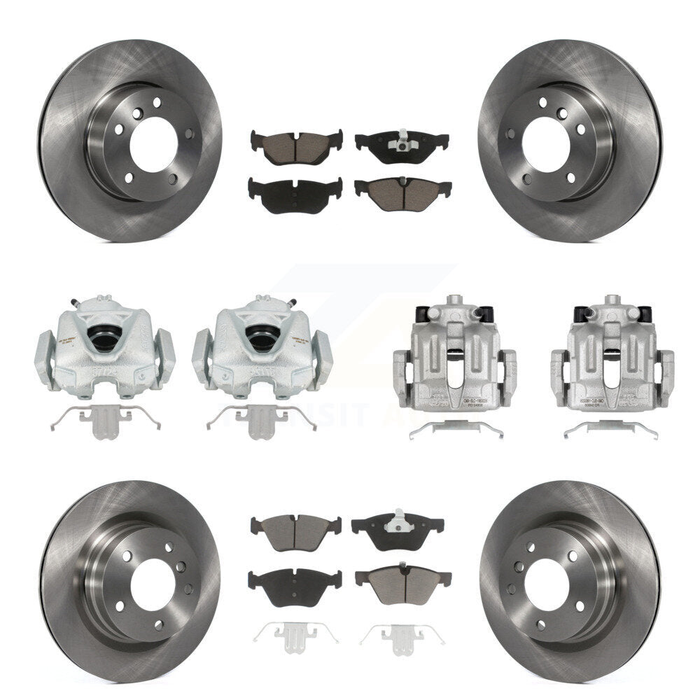 Kit de rotors d'étrier de frein à disque avant et arrière et plaquettes en céramique (10 pièces) pour BMW 323i