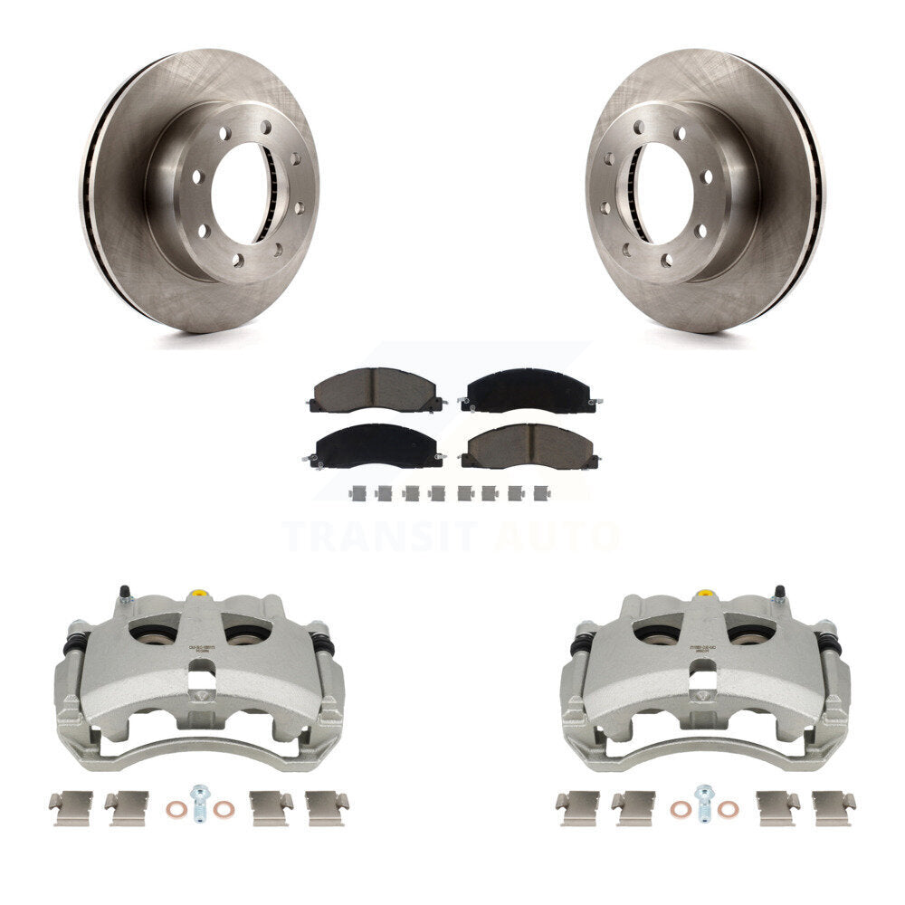 Rotors d'étrier de frein à disque avant et Kit de plaquettes en céramique pour Ram 3500 2500 Dodge