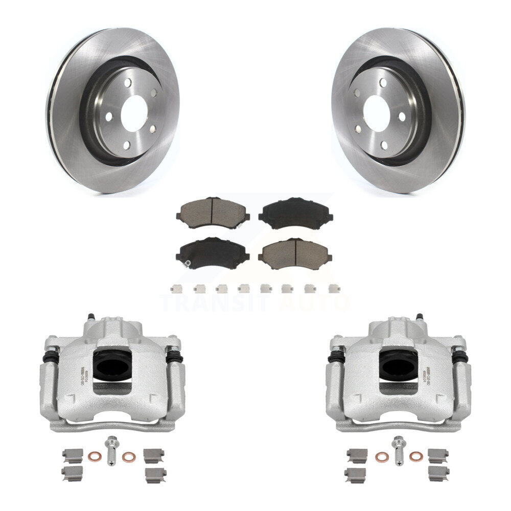 Kit de rotors d'étrier de frein à disque avant et de plaquettes en céramique pour Jeep Wrangler