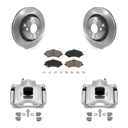 Kit de rotors d'étrier de frein à disque avant et de plaquettes en céramique pour Jeep Wrangler
