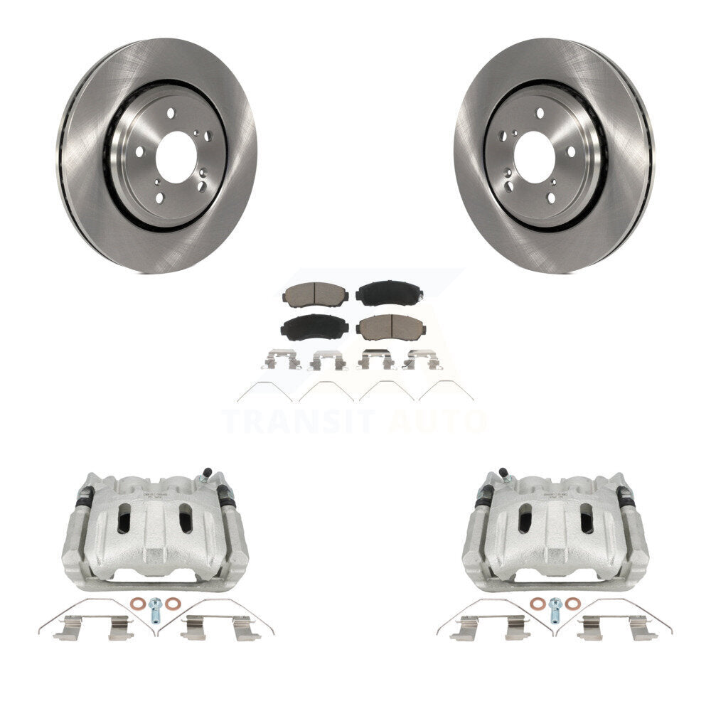 Kit de rotors d'étrier de frein à disque avant et de plaquettes en céramique pour Honda Odysse 2015-2017