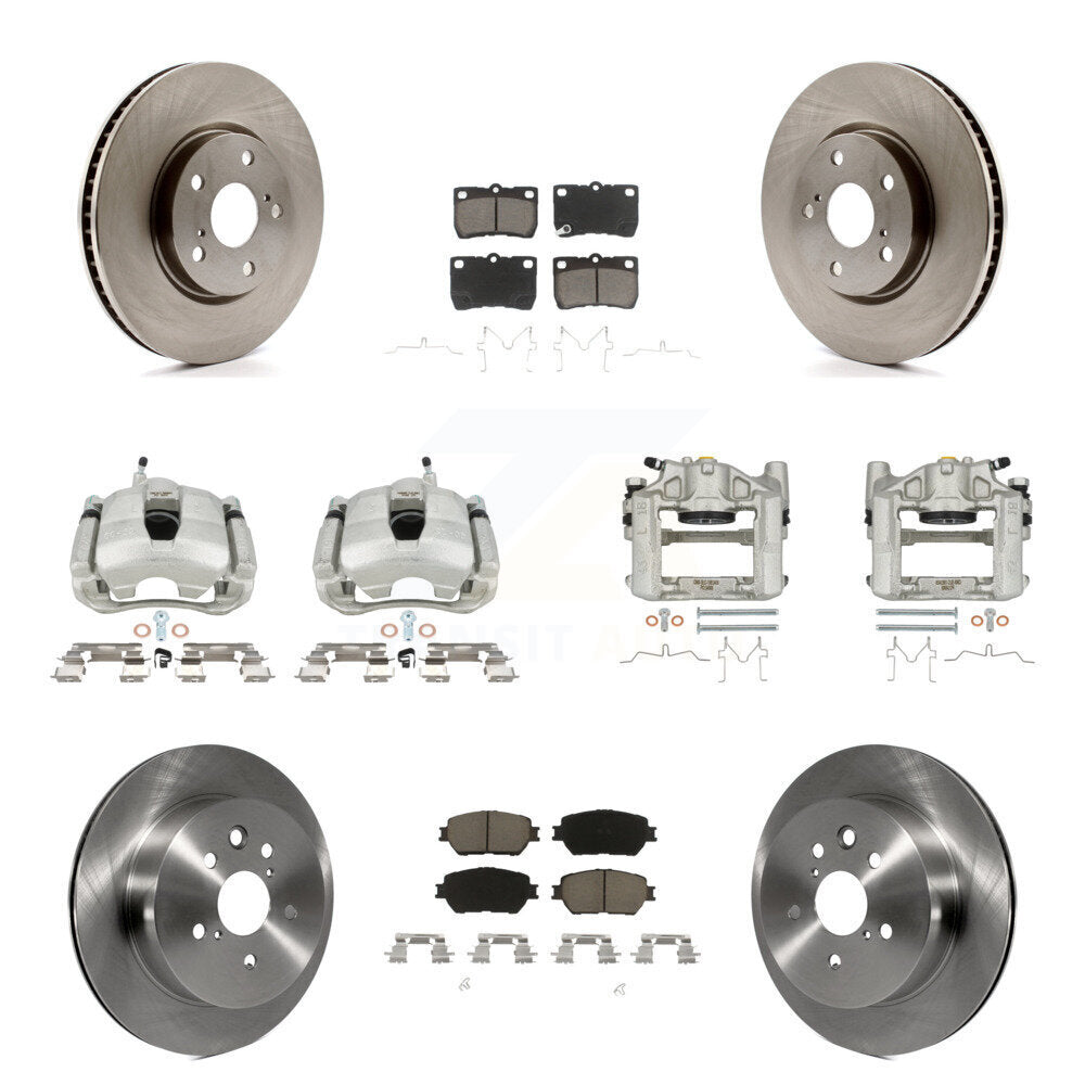 Kit de plaquettes en céramique pour étriers de frein à disque avant et arrière (10 pièces) pour Lexus GS30 2006