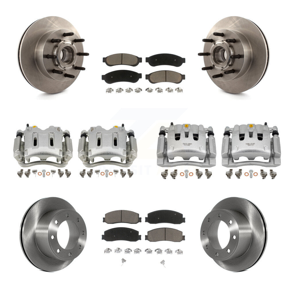 Kit de plaquettes en céramique pour Rotors d'étrier de frein avant et arrière (10 pièces) pour Ford F-250 Super Dut