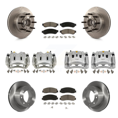 Kit de plaquettes en céramique pour Rotors d'étrier de frein avant et arrière (10 pièces) pour Ford F-250 Super Dut