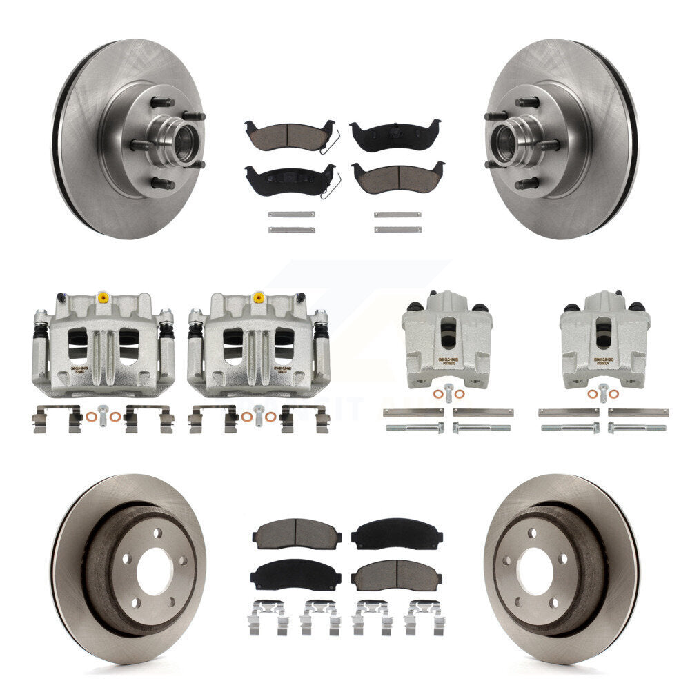 Kit de plaquettes en céramique pour rotors d'étrier de frein avant et arrière (10 pièces) pour Ford Ranger RW 10-11