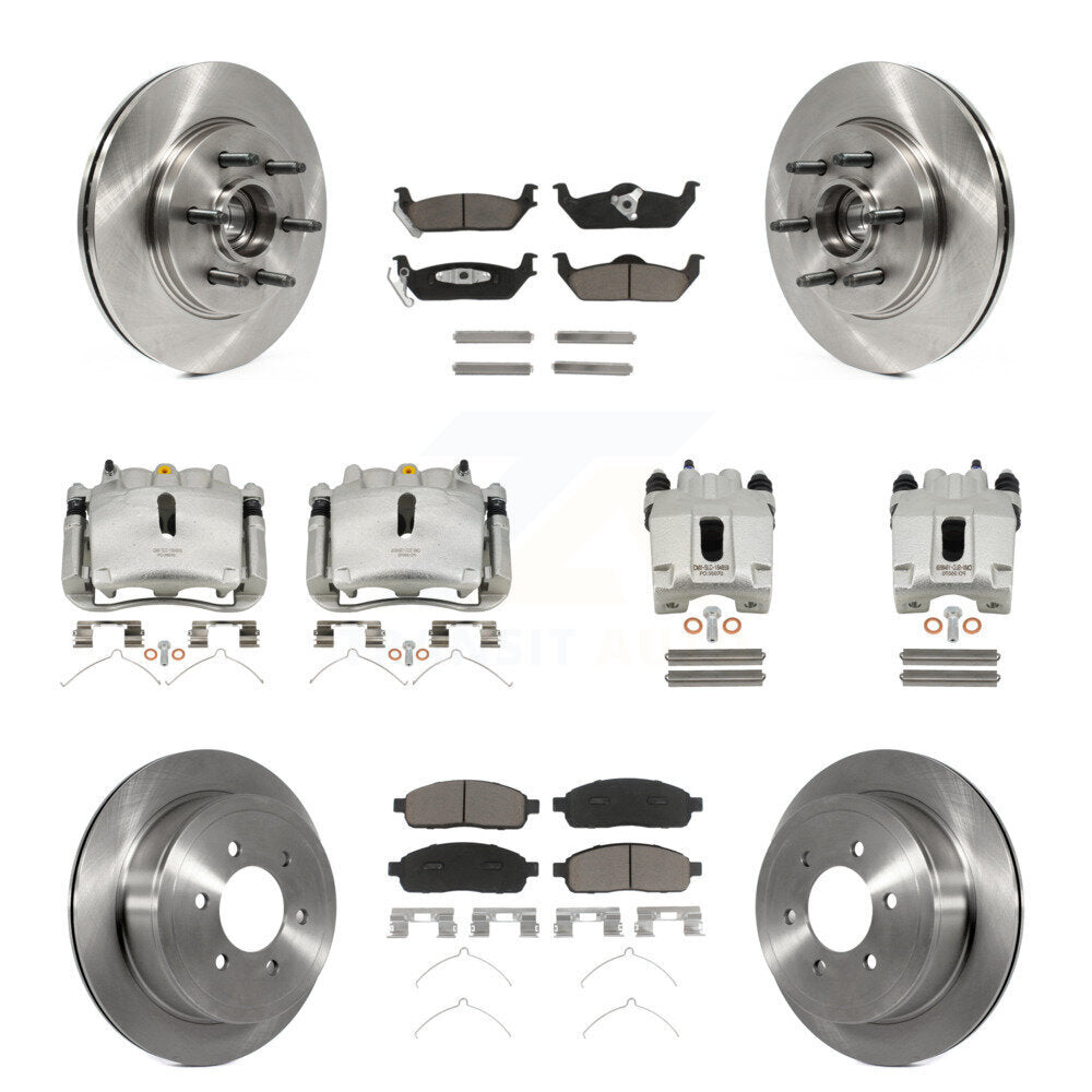 Kit de plaquettes en céramique pour Rotors d'étrier de frein avant et arrière (10 pièces) pour Ford F-150 Lincoln L