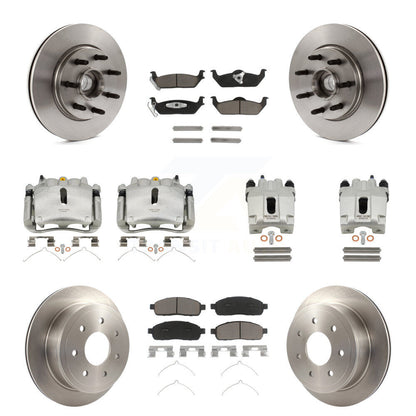 Kit de plaquettes en céramique pour Rotors d'étrier de frein avant et arrière (10 pièces) pour Ford F-150 Lincoln L