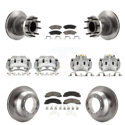 Kit de plaquettes en céramique pour Rotors d'étrier de frein avant et arrière (10 pièces) pour Ford F-350 Super Dut