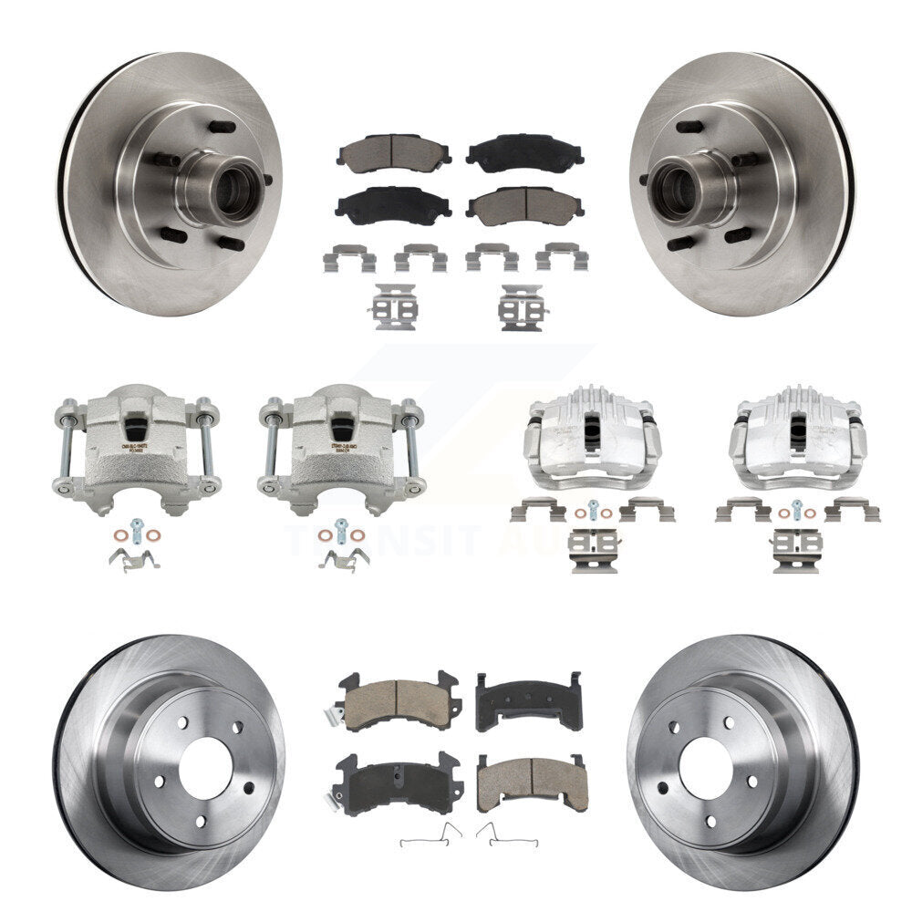 Kit de Rotor d'étrier de frein à disque avant et arrière et plaquettes en céramique (10 pièces) pour Chevrolet S1
