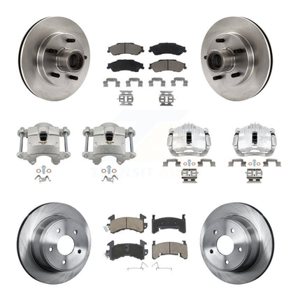 Kit de Rotor d'étrier de frein à disque avant et arrière et plaquettes en céramique (10 pièces) pour Chevrolet S1
