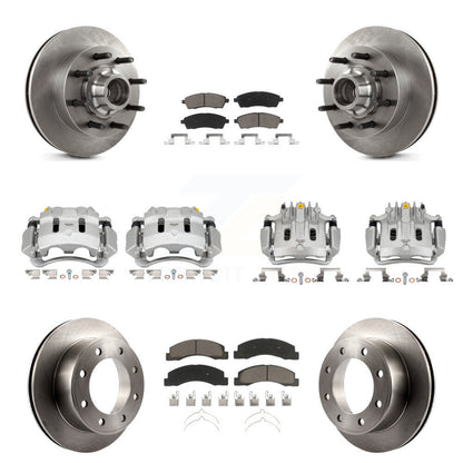 Kit de plaquettes en céramique pour Rotors d'étrier de frein avant et arrière (10 pièces) pour Ford F-350 Super Dut