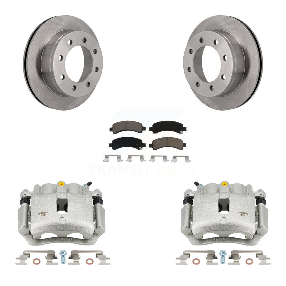Kit de rotors d'étrier de frein à disque arrière et de plaquettes en céramique pour GMC Savana 2500