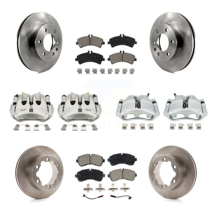 Rotors d'étrier de frein avant et arrière et Kit de plaquettes en céramique (10 pièces) pour Sprinter 3500 Dodge