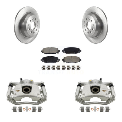 Kit de rotor d'étrier de frein arrière et de plaquettes en céramique pour Jeep Wrangler Rubico 2018 – 2020