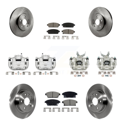 Rotor d'étrier de frein avant et arrière et Kit de plaquettes en céramique (10 pièces) pour Chevrolet Trax Buic