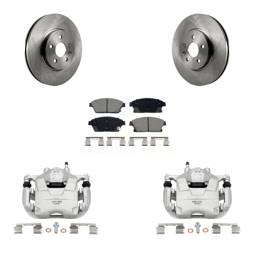Rotor d'étrier de frein à disque avant et Kit de plaquettes en céramique pour Chevrolet Trax Buick Encor