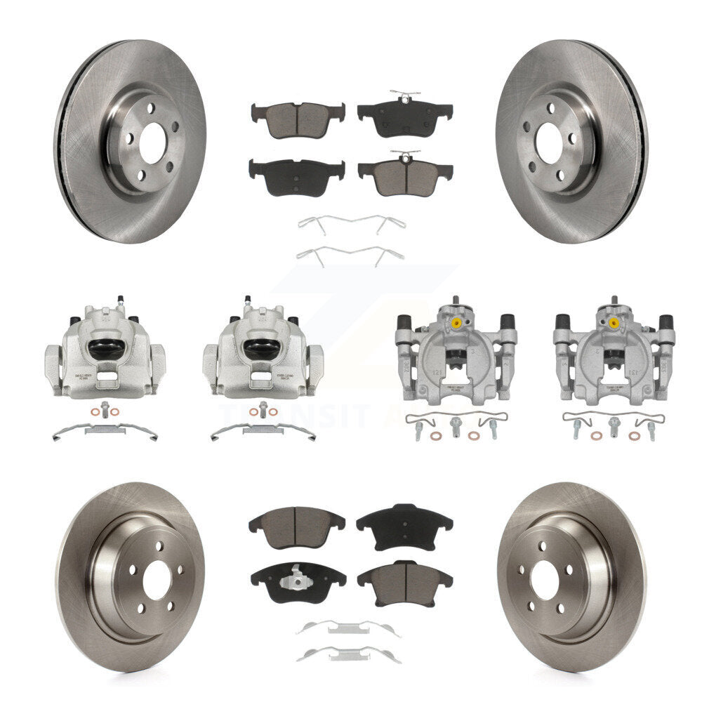 Kit de rotors d'étrier de frein à disque avant et arrière et plaquettes en céramique (10 pièces) pour Lincoln MK