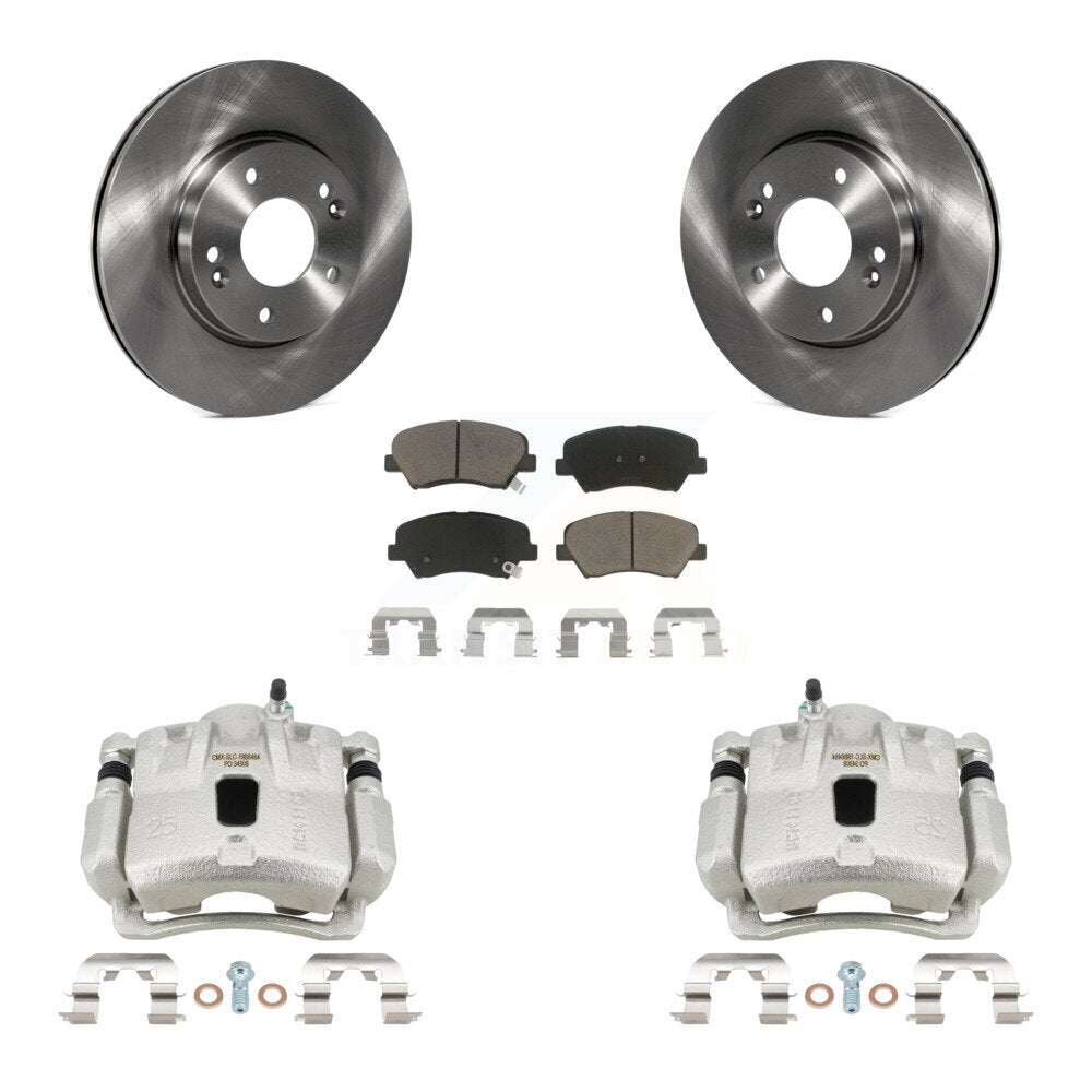 Kit de rotors d'étrier de frein à disque avant et de plaquettes en céramique pour Hyundai Elantra Coupé