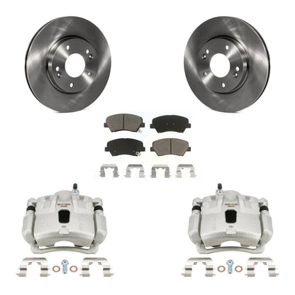 Kit de rotors d'étrier de frein à disque avant et de plaquettes en céramique pour Hyundai Elantra Coupé