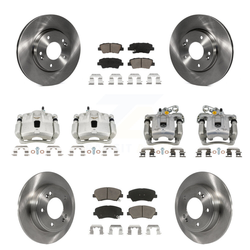 Kit de plaquettes en céramique pour Rotors d'étrier de frein avant et arrière (10 pièces) pour Hyundai Elantra Coup