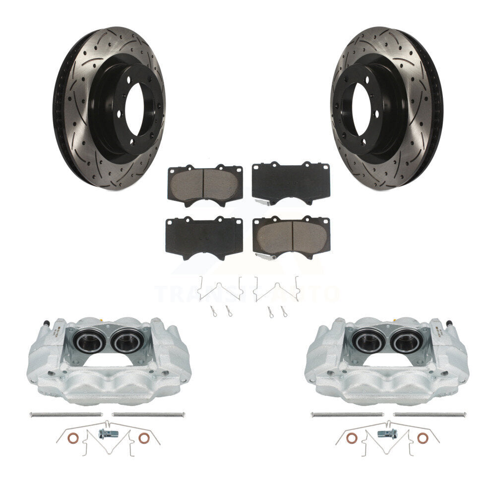 Kit de plaquettes en céramique pour perceuse à étrier de frein avant, Rotor fendu, pour Toyota 4Runner Lexu
