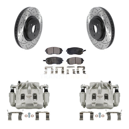 Kit de plaquettes en céramique pour perceuse à étrier enduit de frein avant, Rotor fendu, pour Subaru Legac