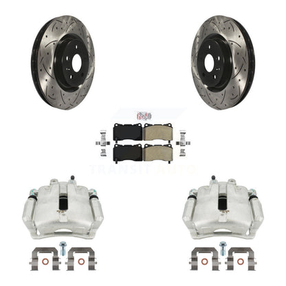 Kit de plaquettes semi-métalliques pour étrier de frein avant, Rotors à fentes, pour Buick Regal 2.4